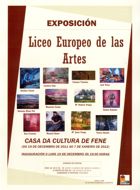 Cartel de la exposición del Liceo Europeo de las Artes, en Fene