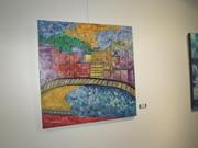 "Añorando la ciudad", de Novais, óleo s/lienzo 100 x 100 cm. Enero 2012.