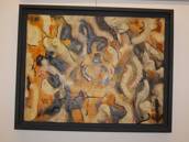 "Mirando al cielo", óleo sobre lienzo con texturas, 60 x 80 cm. Novais, 2012.