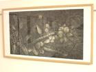 "Erial", Beatriz Moreno. Aguatinta y punta seca 57,5 x 97 cm.